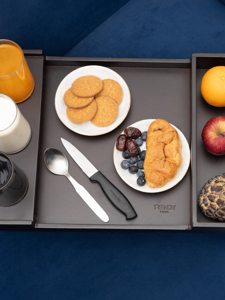 Breakfast Tray With 3 Glass & Bowl Holder