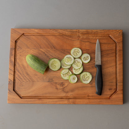 Reversible Cutting Board with  3 storage Compartment