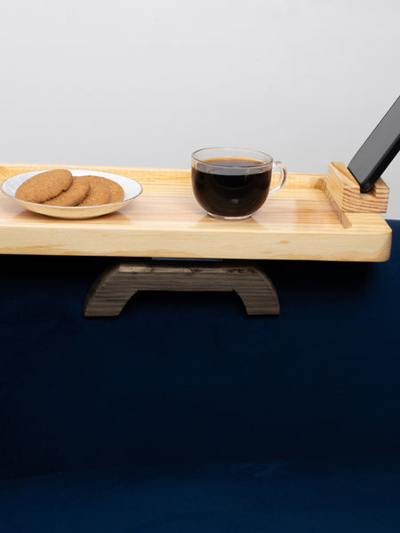 Pine Sofa Tray Cum Organizer