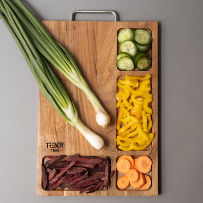 Acacia Chopping board - 4 Compartment