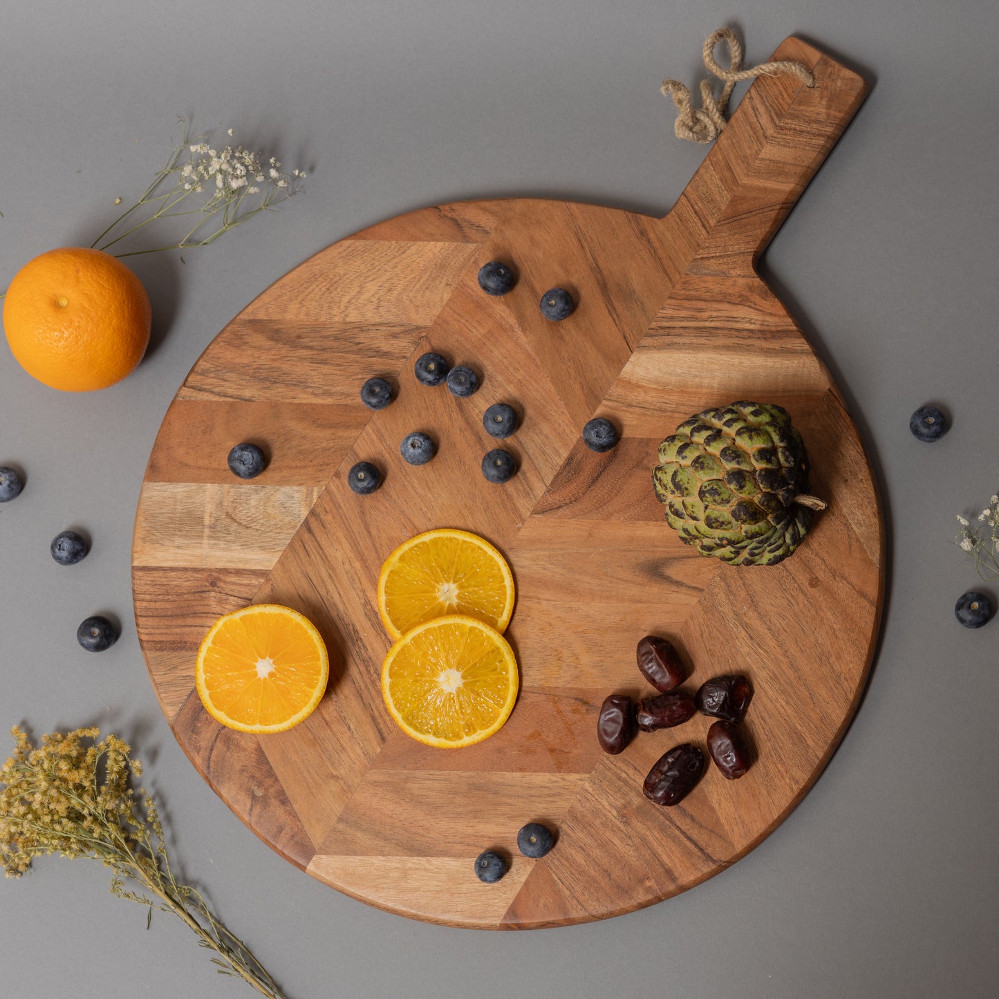 Serving Board Cum Round Chopping Board