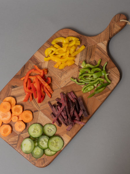 Multi-Wood Chopping board cum Serving board