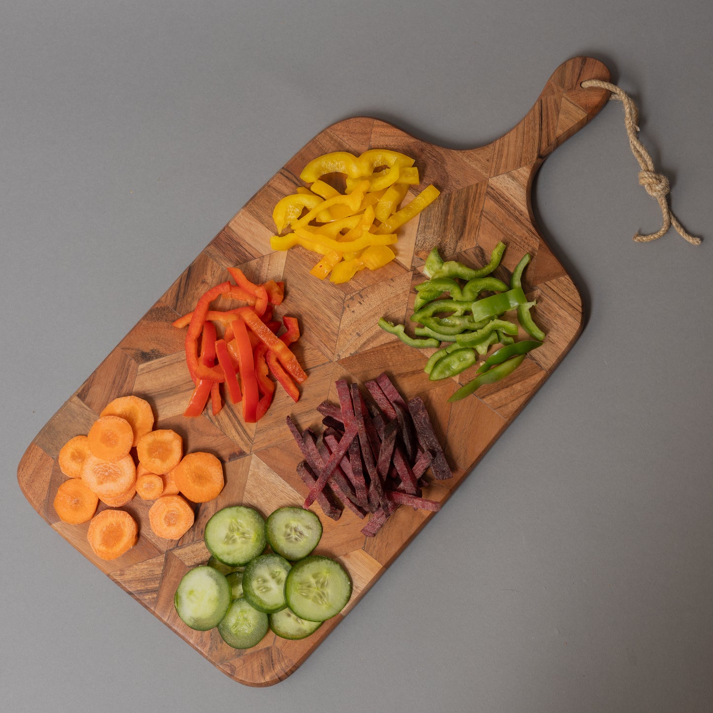 Multi-Wood Chopping board cum Serving board