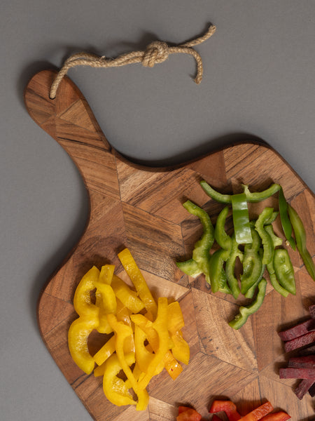 Multi-Wood Chopping board cum Serving board