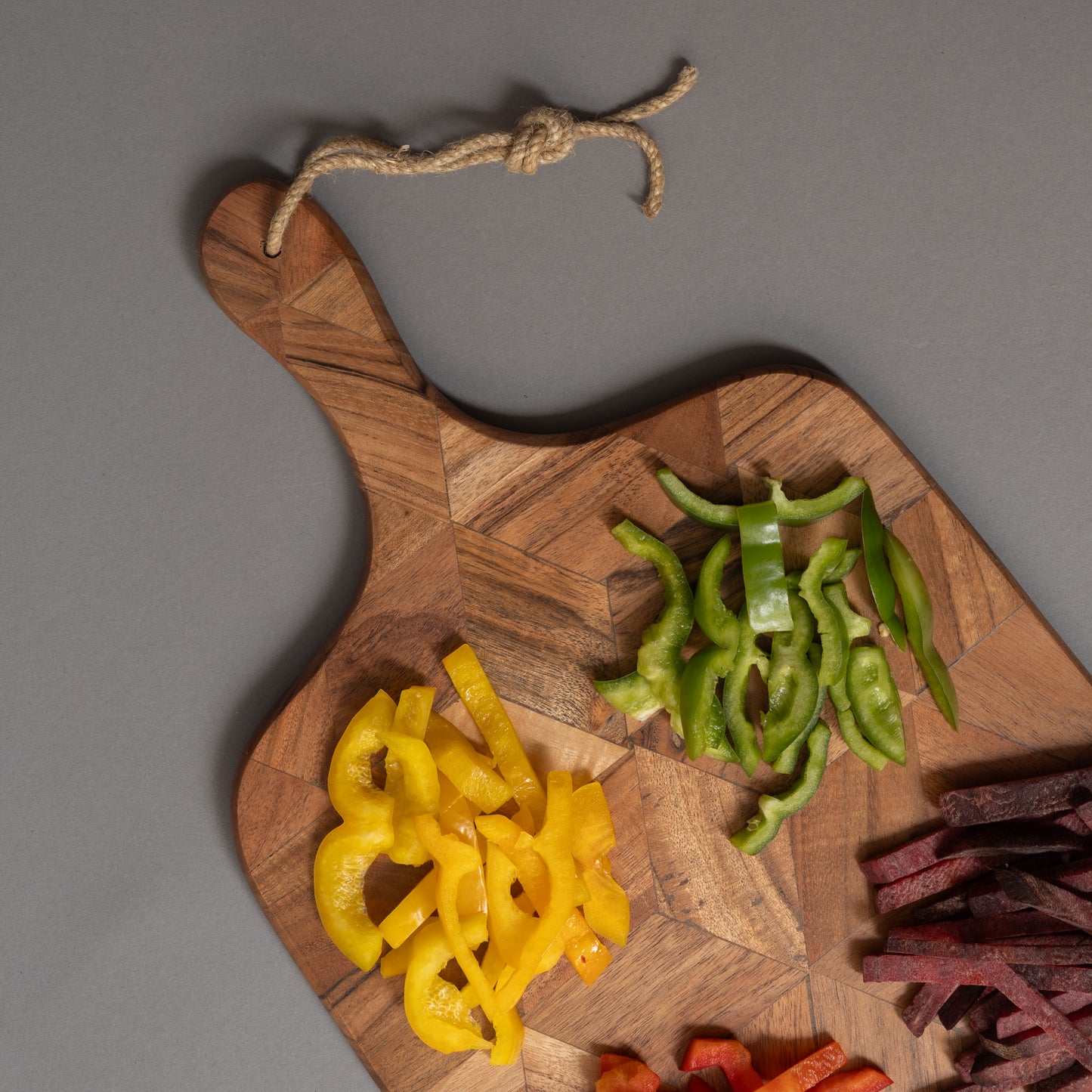 Multi-Wood Chopping board cum Serving board