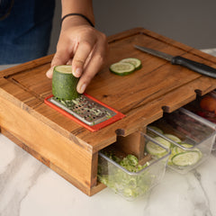 Chopping Board with 4 Drawer Storage
