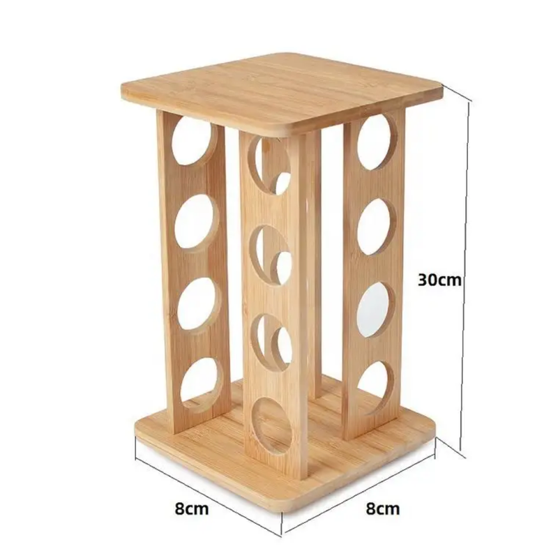 16 Jar Warner Revolving Spice Rack Organizer with Lift & Pour Caps