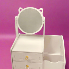 Cat Ear's  Mirror Cosmetic Box - Medium