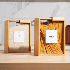 Wooden Cereal Storage Box for kitchen