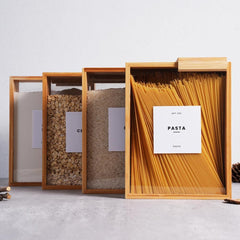 Wooden Cereal Storage Box for kitchen