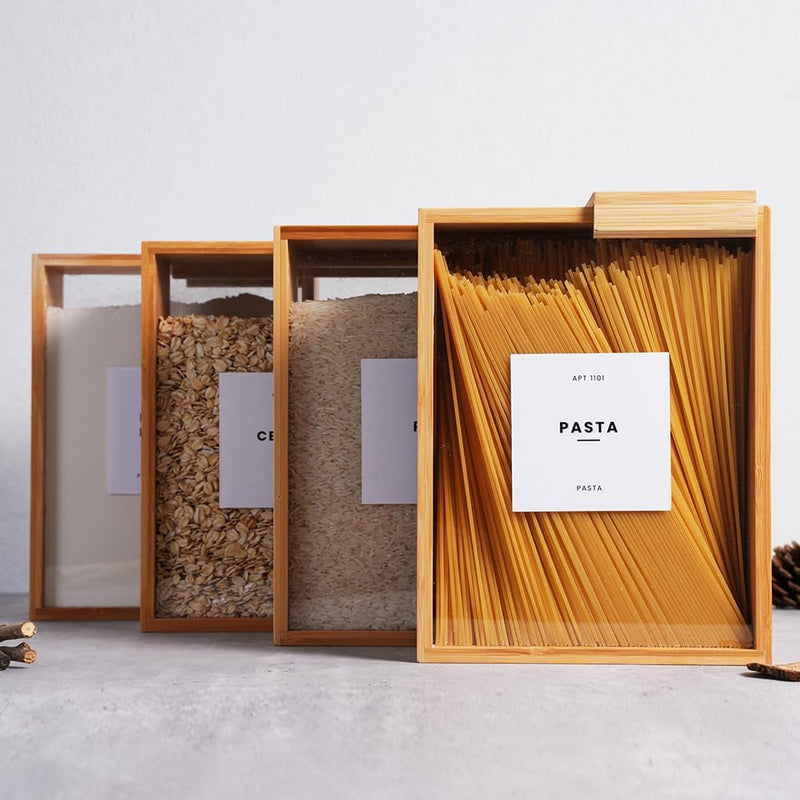 Wooden Cereal Storage Box for kitchen