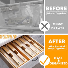 Plastic Wrap Dispenser with Cutter 3 in 1