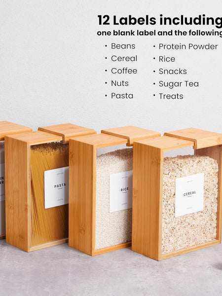 Wooden Cereal Storage Box for kitchen
