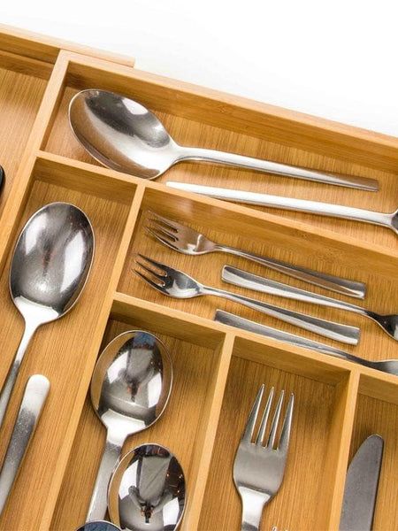 Trendy Trays Bamboo Expandable Drawer Organizer