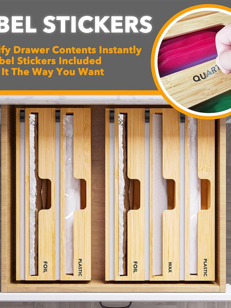 Plastic Wrap Dispenser with Cutter 3 in 1