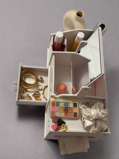 Square mirror Cosmetic Box - Large