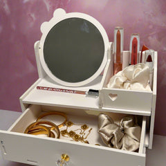 kitty Ribbon Shape Makeup Organizer - Small