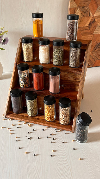 Wooden Spice Rack Organizer for Kitchen