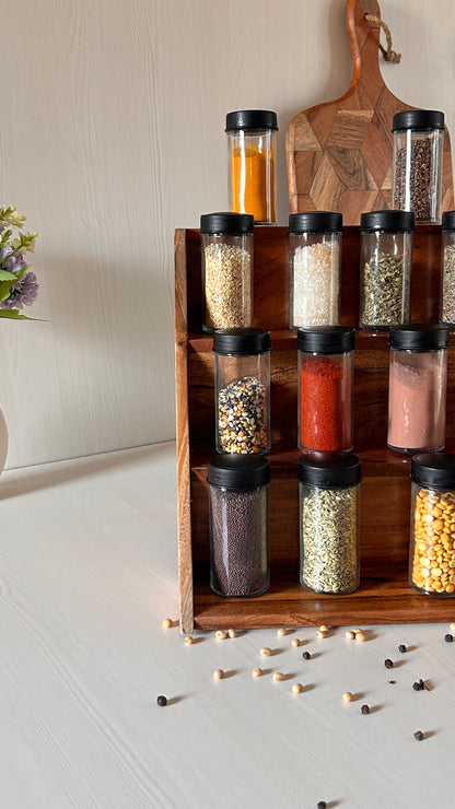 Wooden Spice Rack Organizer for Kitchen