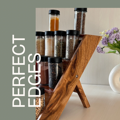 Wooden Spice Rack Organizer for Kitchen