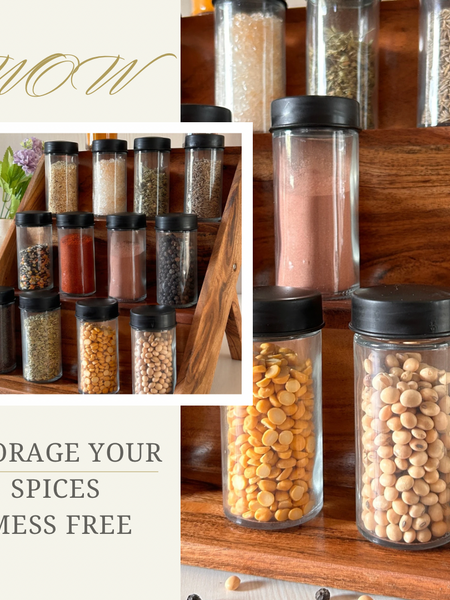 Wooden Spice Rack Organizer for Kitchen