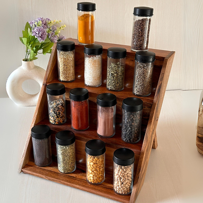 Wooden Spice Rack Organizer for Kitchen