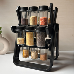 Kitchen Spice Organizer with 18 Bottles