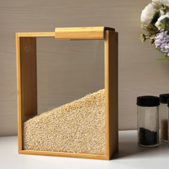 Wooden Cereal Storage Box for kitchen